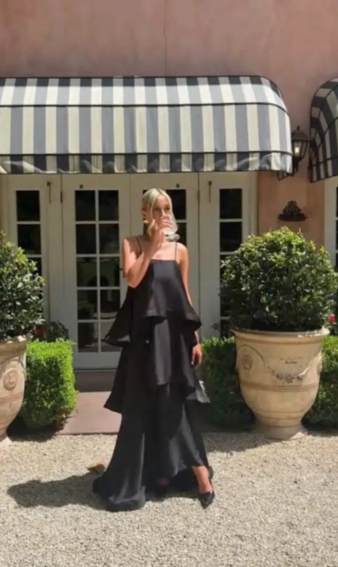 Elliatt Tilly Tiered Maxi Dress in Black as for rent on The Volte - main image