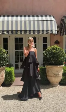 Elliatt Tilly Tiered Maxi Dress in Black as for rent on The Volte - image 1