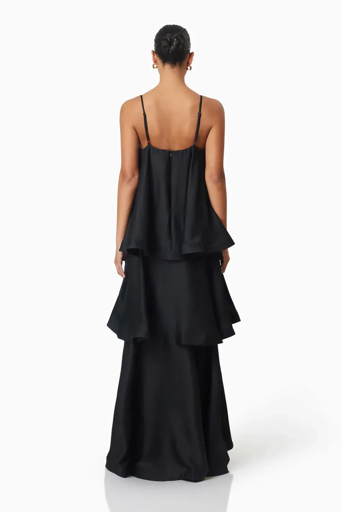 Elliatt Tilly Tiered Maxi Dress in Black Size S / AU 8 - Image 2