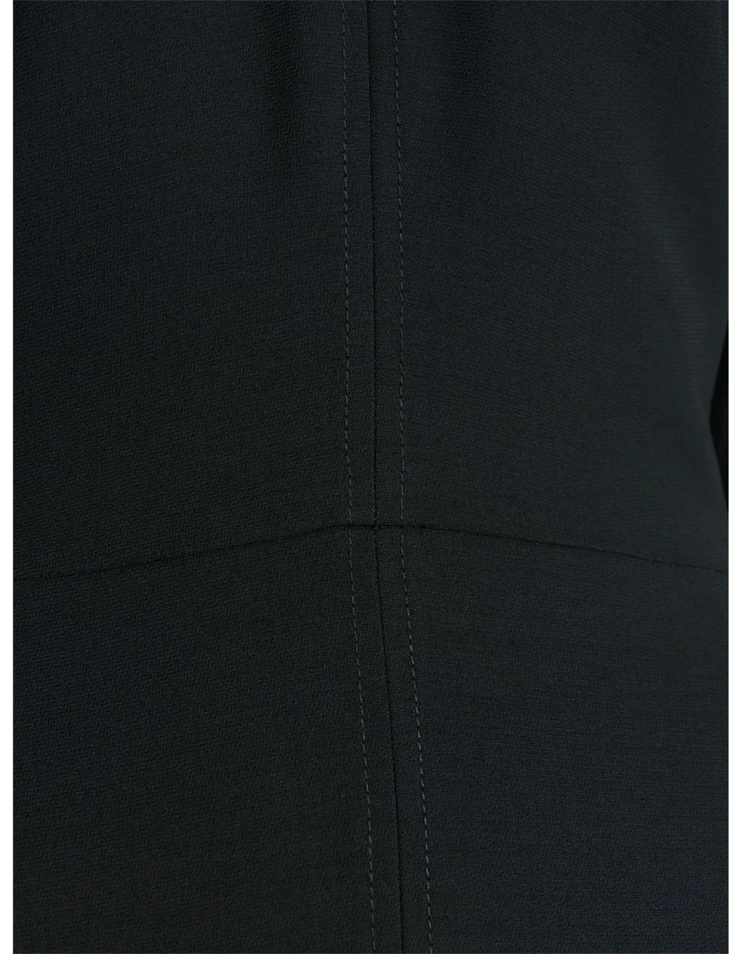 Veronika Maine Double Weave V Neck Midi Dress Size 14 Black for rent on The Volte - main image