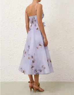 Zimmermann Hypnotic Picnic Dress Lilac Poppy Size 2/ AU 12 for rent on The Volte - image 3