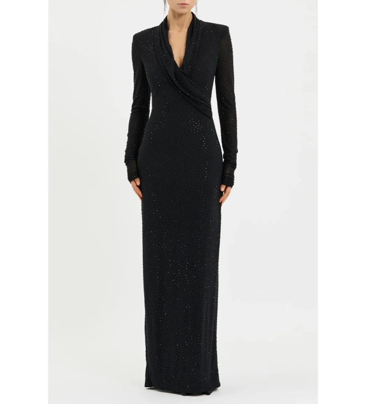 Rebecca Vallance Stardust Maxi Gown Black Size 8 - Image 1