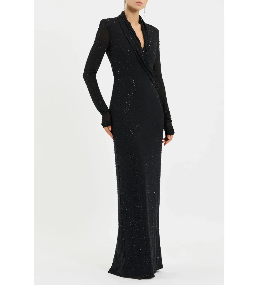 Rebecca Vallance Stardust Maxi Gown Black Size 8 for rent on The Volte - main image