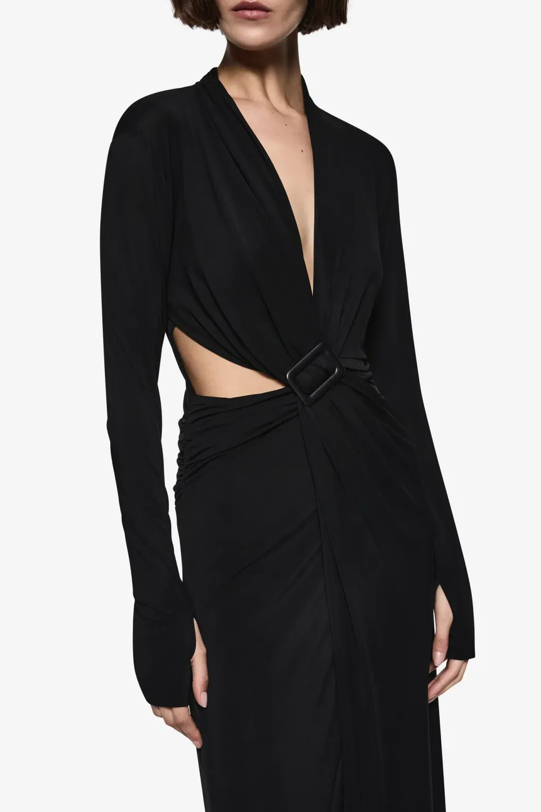 Misha Ona Long Sleeve Dress Size 12 / L for rent on The Volte - main image