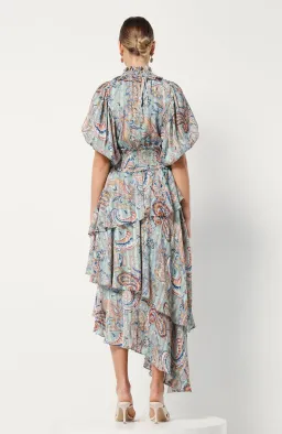 Elliatt Amaya Asymmetrical Dress Paisley Print AU 8 / S for rent on The Volte - image 4