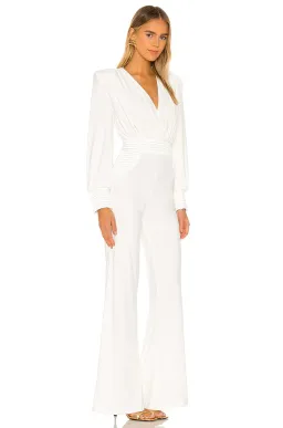 ZHIVAGO READY JUMPSUIT – WHITE / IVORY – SIZE 8/10 for rent on The Volte - image 6