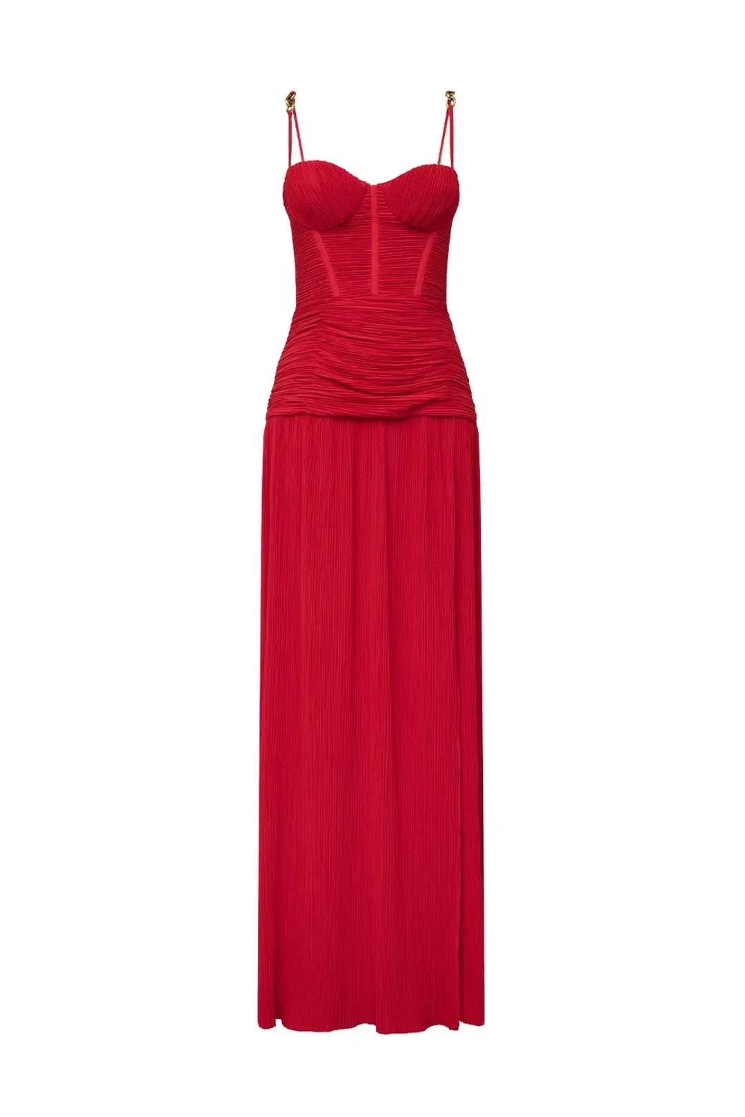 Manning Cartell Double Time Pleat Dress RED Size 12 for rent on The Volte - main image