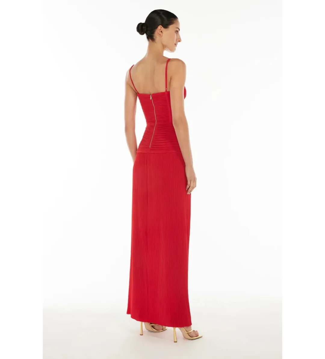 Manning Cartell Double Time Pleat Dress Red Size 12 for rent on The Volte - main image