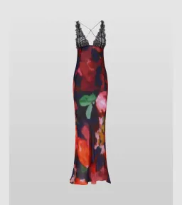 PAOLA FLORAL SLIP DRESS - size 4 for rent on The Volte - image 4