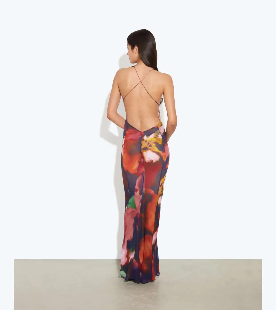 PAOLA FLORAL SLIP DRESS - size 4 for rent on The Volte - main image
