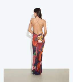 PAOLA FLORAL SLIP DRESS - size 4 for rent on The Volte - image 3