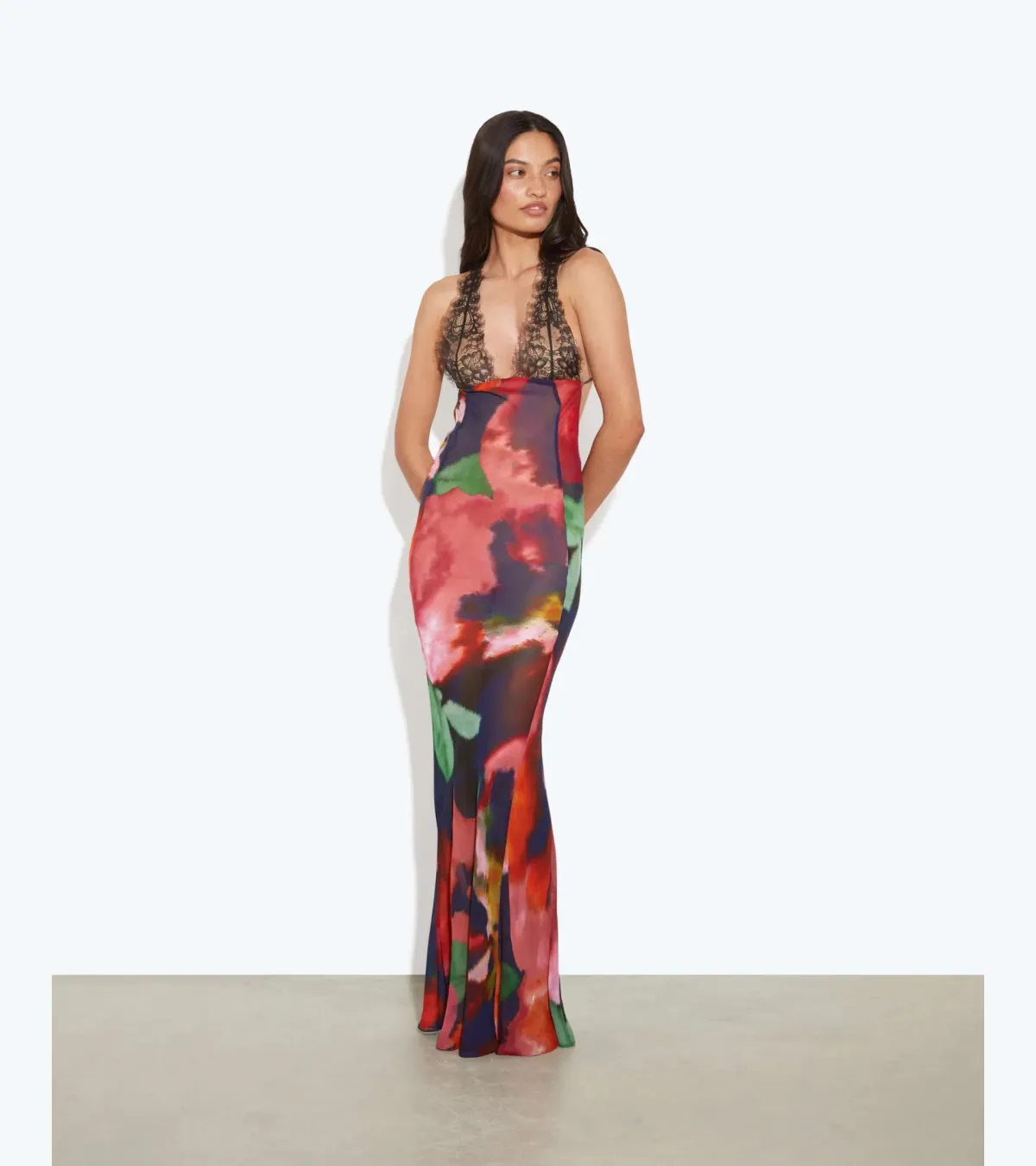 PAOLA FLORAL SLIP DRESS - size 4 - Image 2