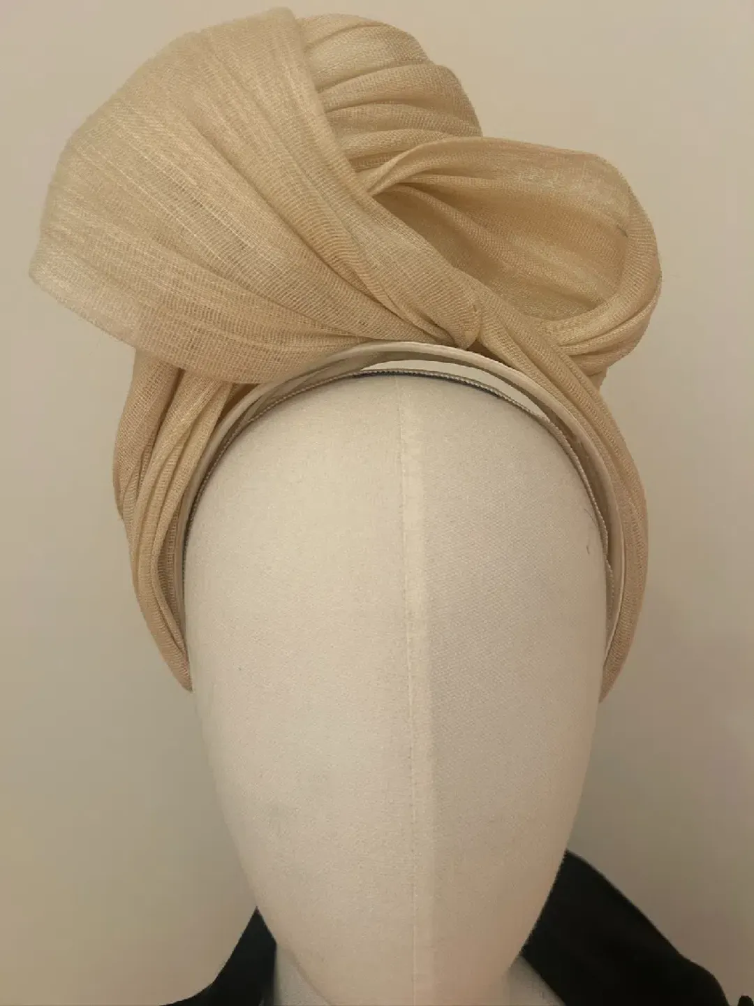 Sheike Turban Twist Millinery Headband Fascinator for rent on The Volte - main image