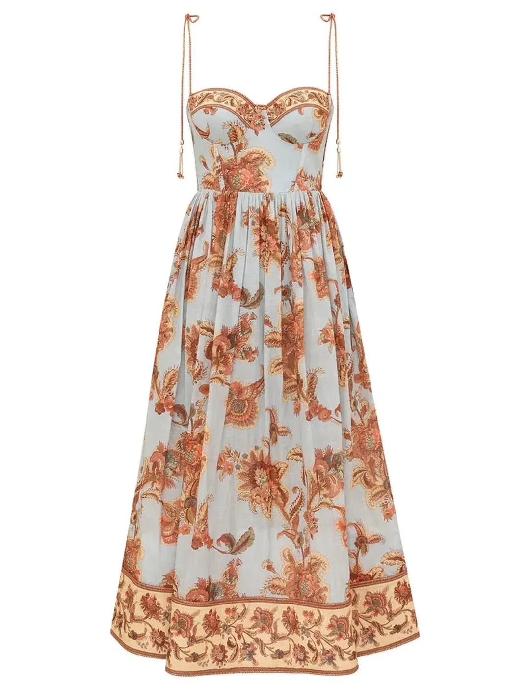 Zimmerman ASTER CORSET MIDI DRESS for rent on The Volte - main image