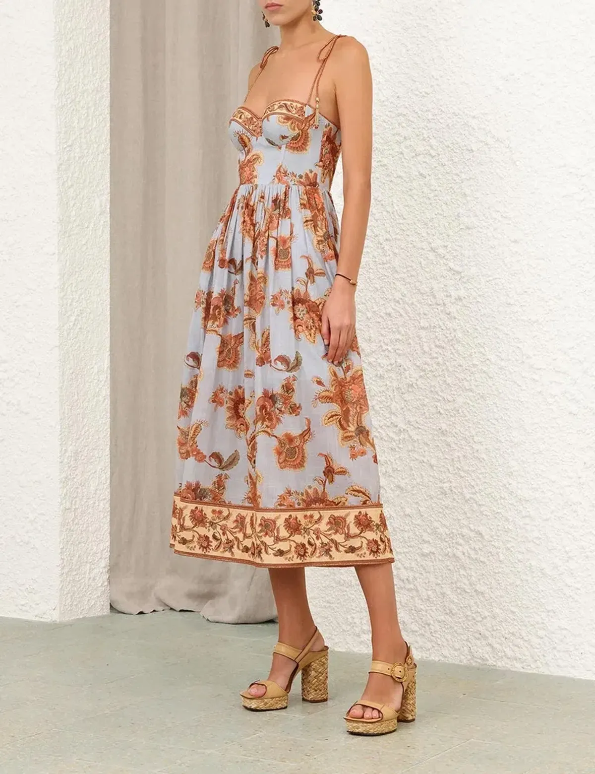 Zimmerman ASTER CORSET MIDI DRESS - Image 4