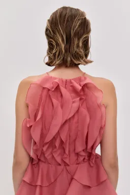 BRAND NEW 🪸 Aje Cleo Mini Dress - Size 10 - Spiced Coral Orange/Pink🪸 Race Day / Hen's Party Dress for rent on The Volte - image 7