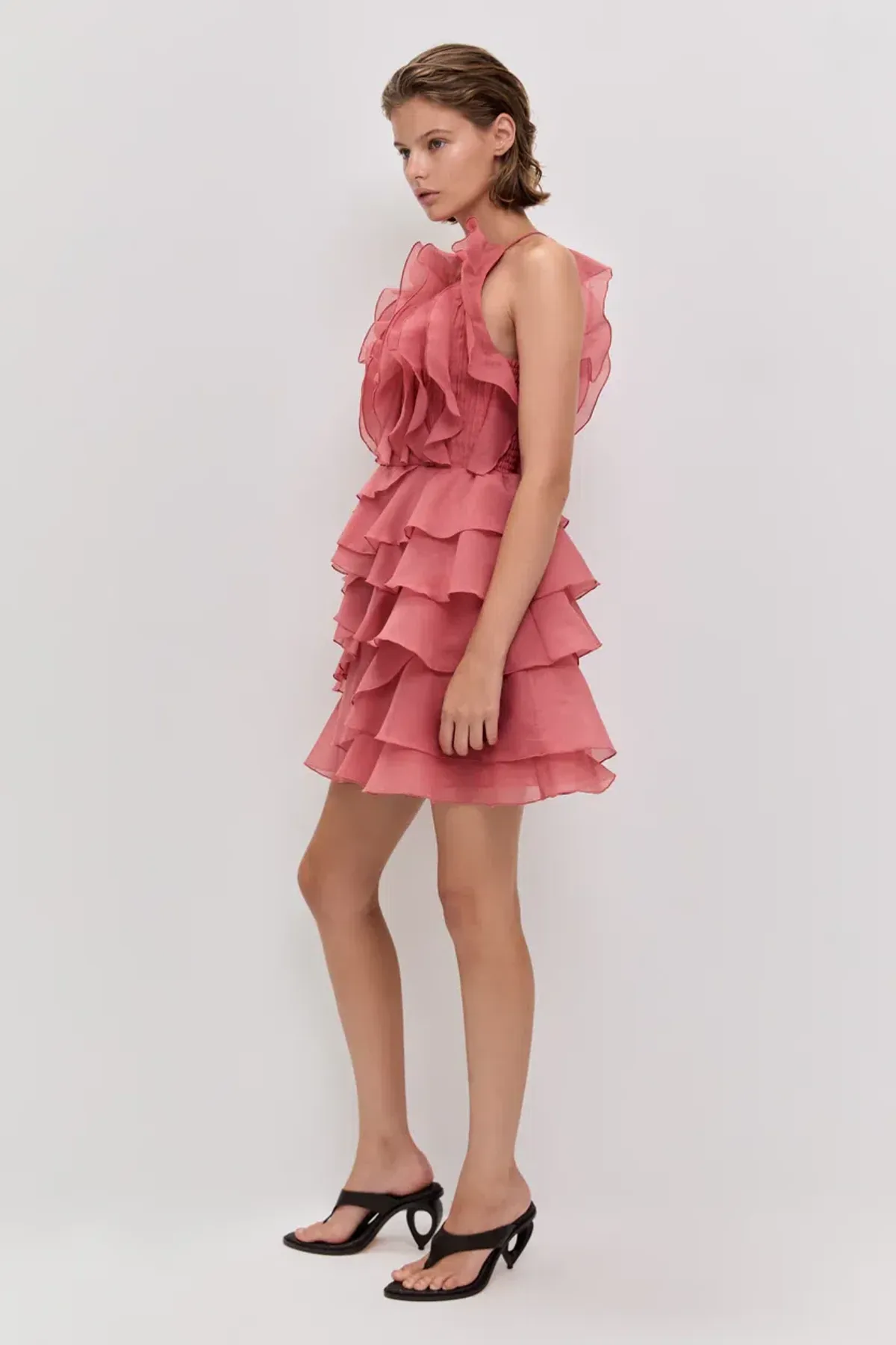 BRAND NEW 🪸 Aje Cleo Mini Dress - Size 10 - Spiced Coral Orange/Pink🪸 Race Day / Hen's Party Dress - Image 5