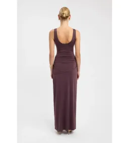 Kookai Shara Maxi Dress Dark Mahogany Size 6 for rent on The Volte - image 2