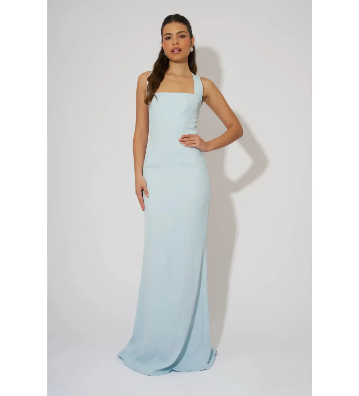 Odd Muse Halter Maxi Dress Powder Blue Size 8 - Image 1
