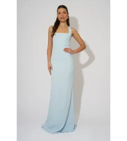 Odd Muse Halter Maxi Dress Powder Blue Size 8 for rent on The Volte - image 1