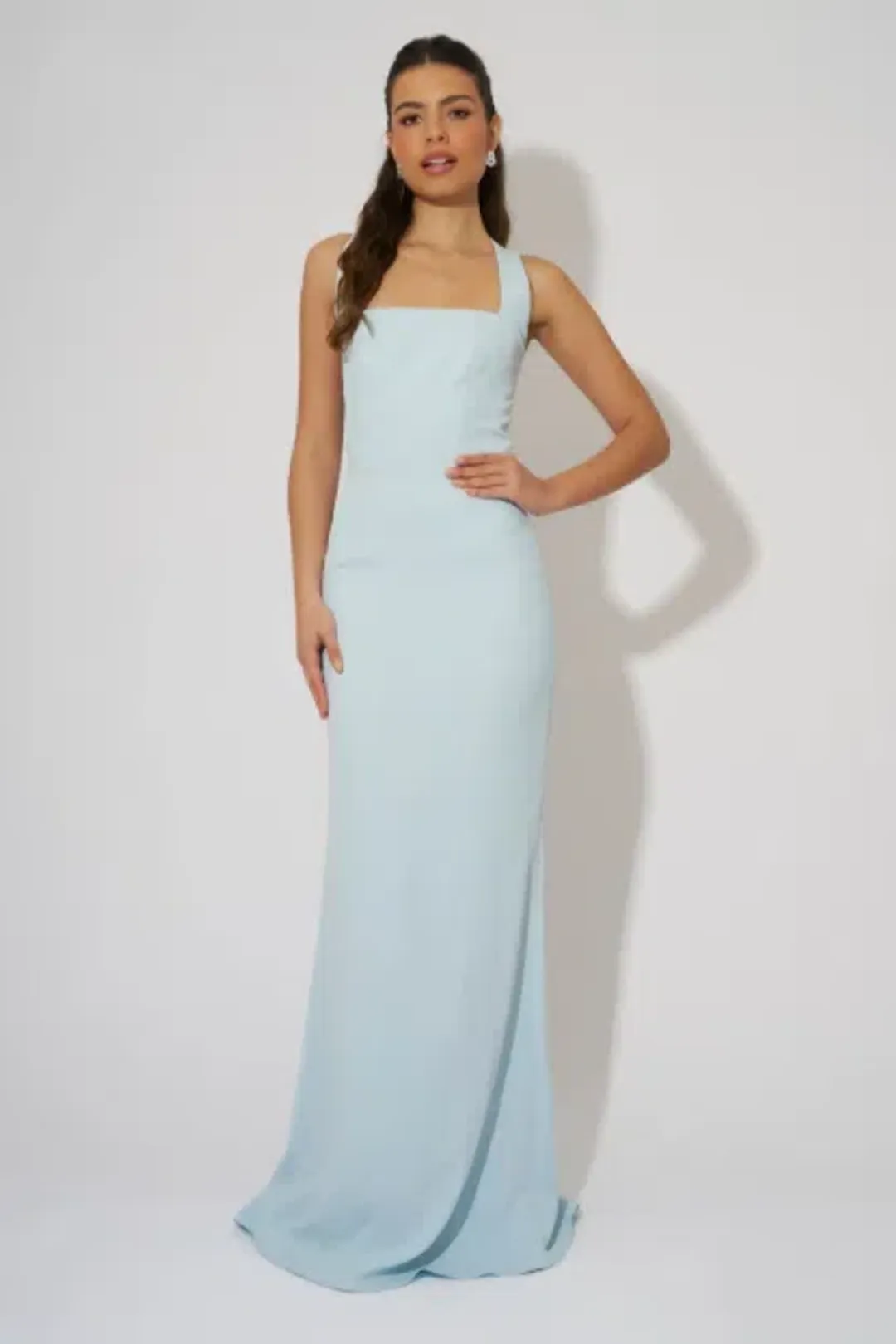 Odd Muse Halter Maxi Dress, Powder Blue, Size 8 for rent on The Volte - main image