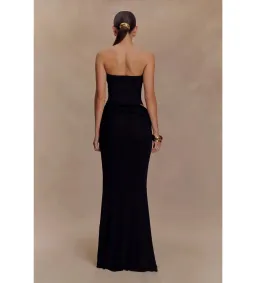 Meshki Jasiel Strapless Knit Maxi Dress Black Size S / AU 8 for rent on The Volte - image 2