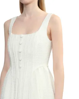 Self Portrait Cream Boucle Mini Dress – Size 6-8 / Size XS-S for rent on The Volte - image 3