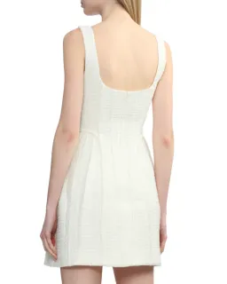 Self Portrait Cream Boucle Mini Dress – Size 6-8 / Size XS-S for rent on The Volte - image 4