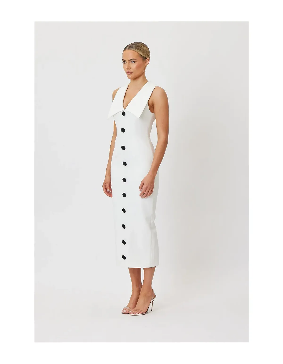 Bianca and Bridgett Miller Midi Dress White Size 6 AU - Image 2