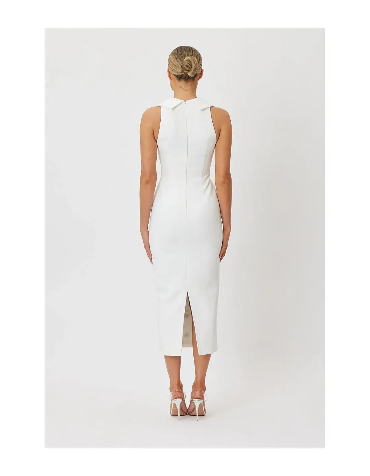 Bianca and Bridgett Miller Midi Dress White Size 6 AU - Image 3