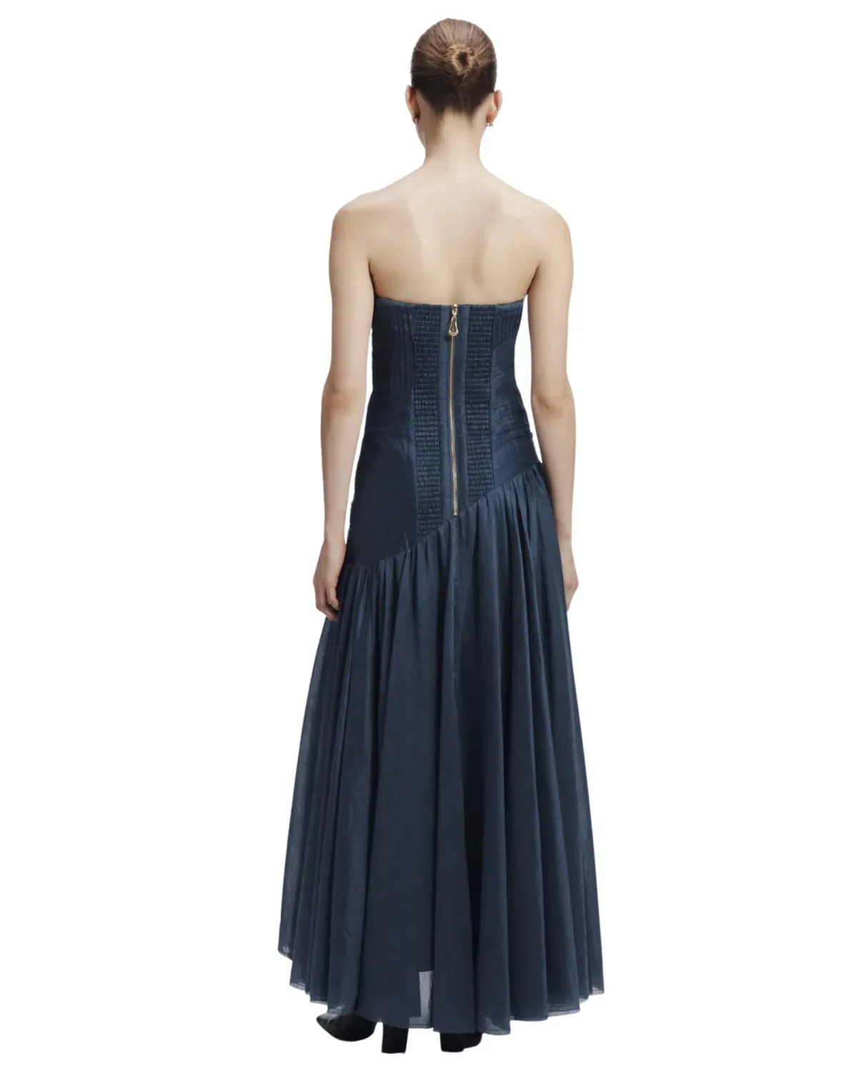 Aje Aquiline Gown Slate Blue Size 12 - Image 3