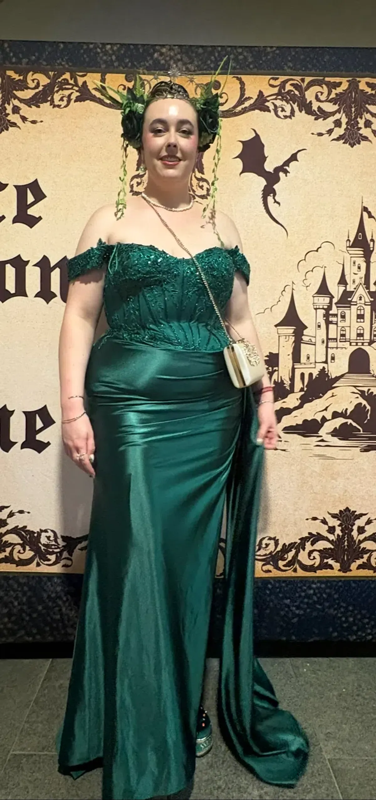 SIREN Curve Silky Lace Bustier Corset Mermaid Formal Prom Dress size 20 for rent on The Volte - main image
