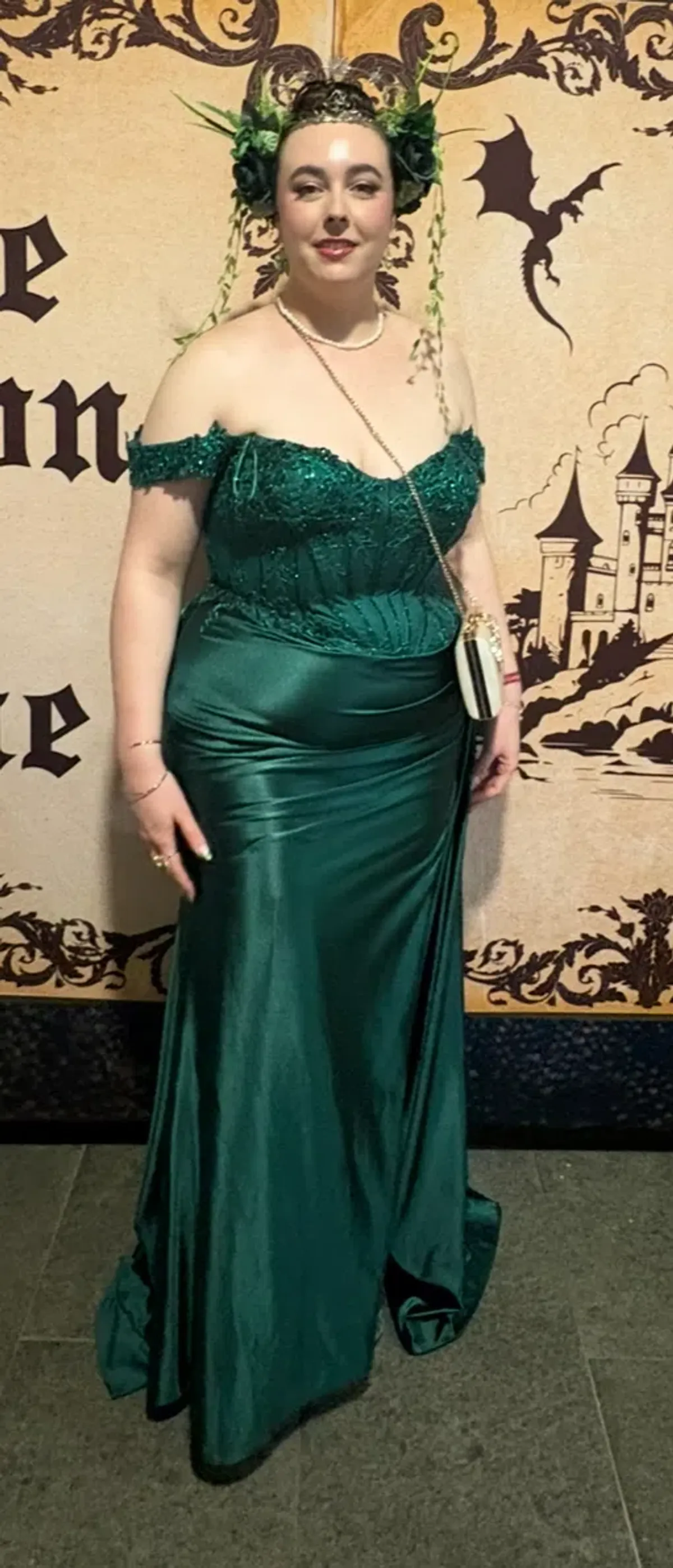 SIREN Curve Silky Lace Bustier Corset Mermaid Formal Prom Dress size 20 - Image 4