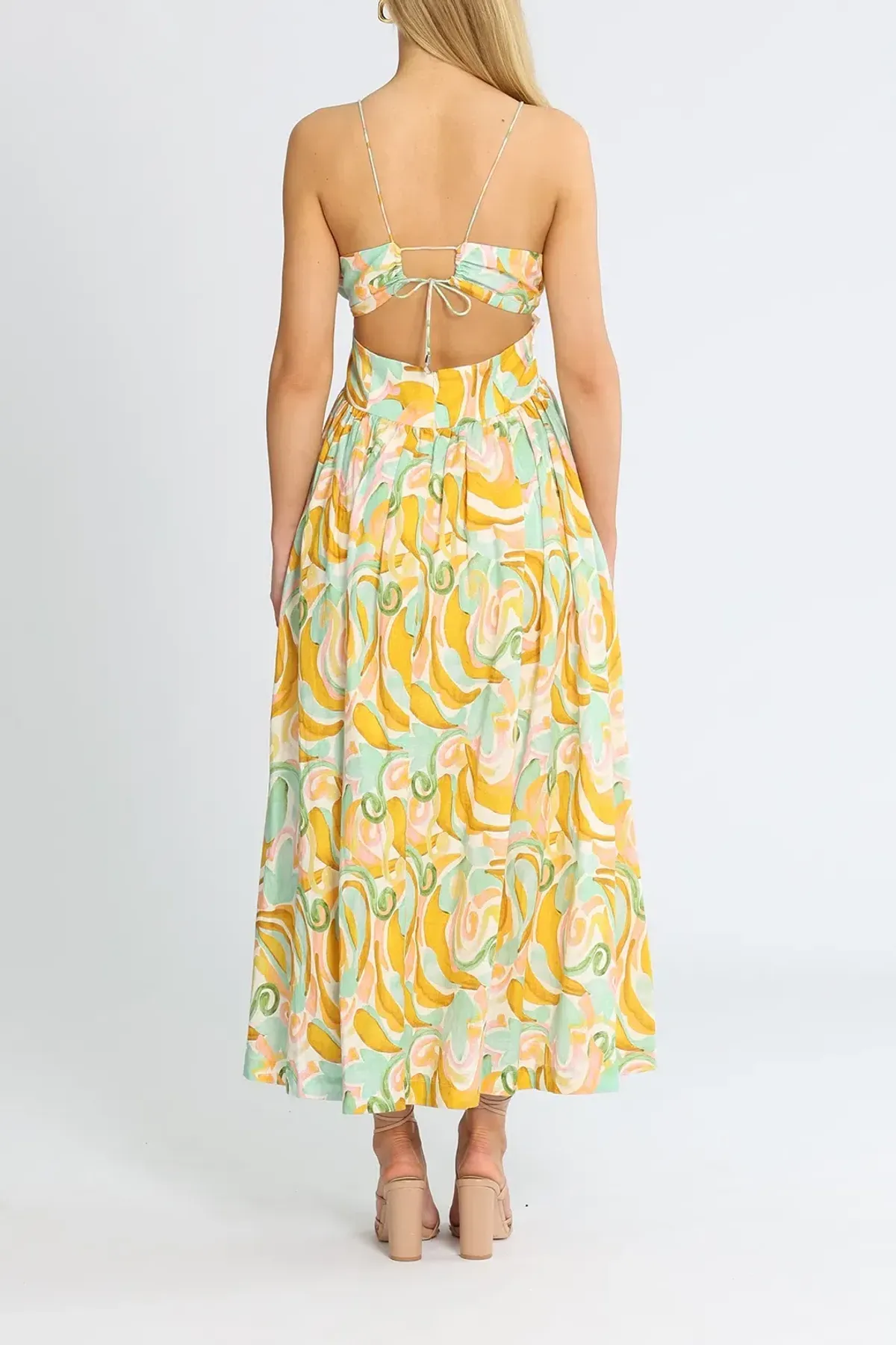 Steele Jasmine Allegro Print Midi Dress Size AU 12 / L - Image 3