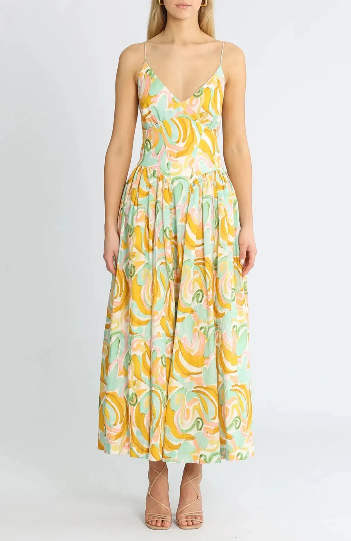 Steele Jasmine Allegro Print Midi Dress Size AU 12 / L - Image 1