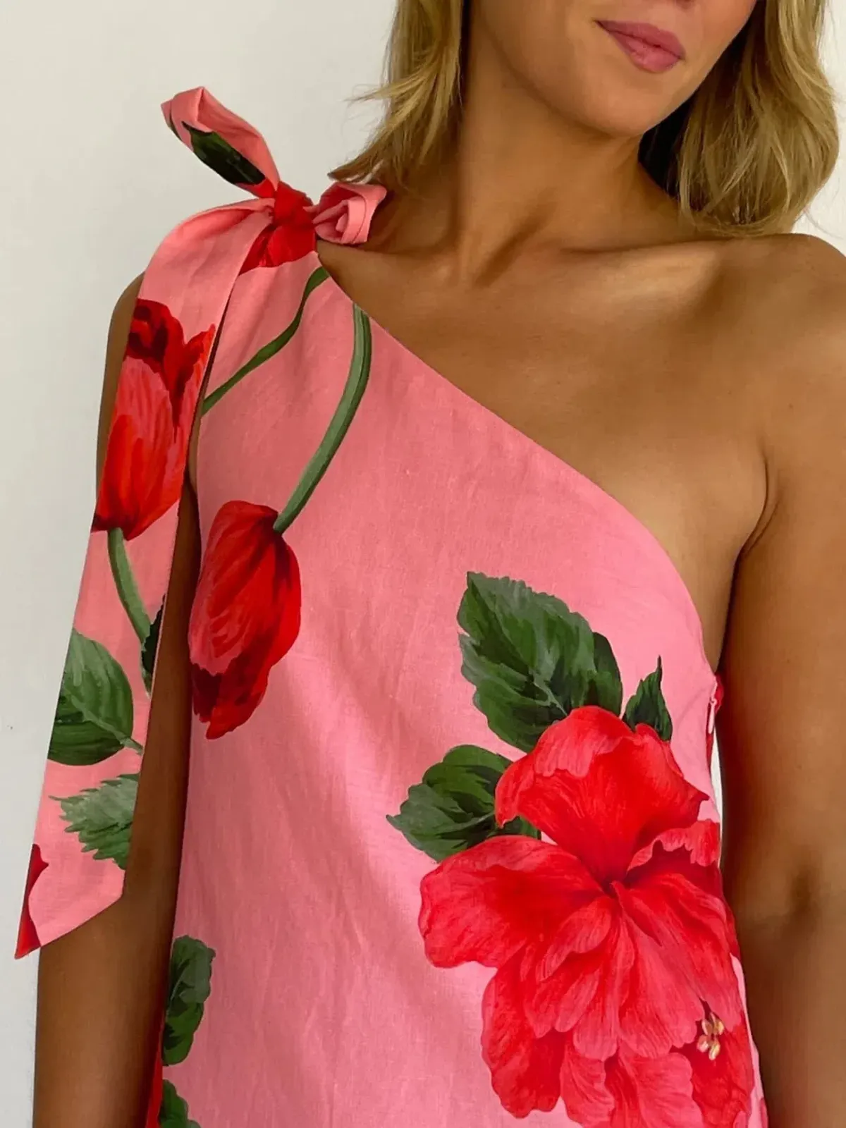 By Nicola Sorrento Maxi Dress; pink; size 14 - Image 4