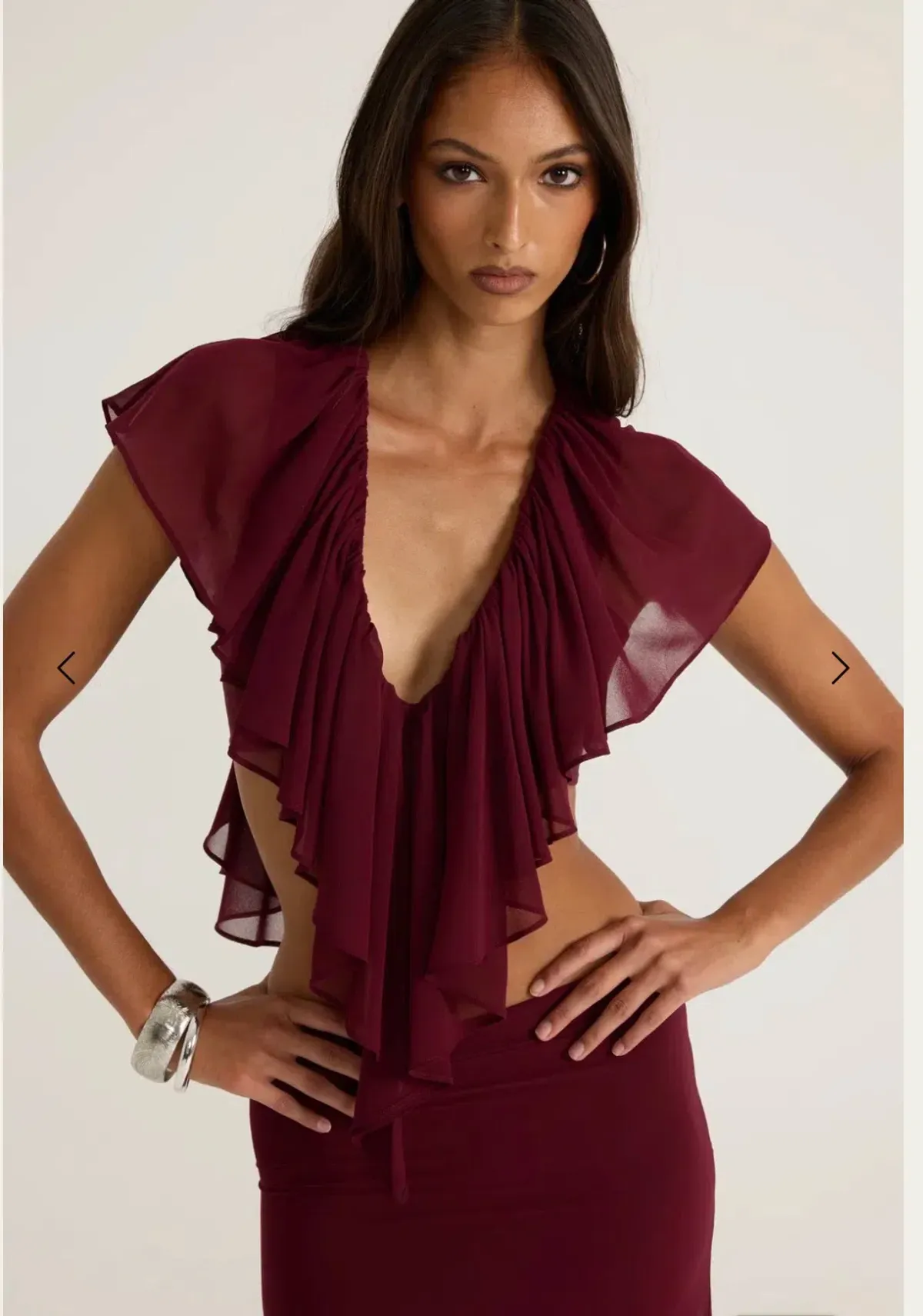Ance Gria Clover Set in Burgandy - Image 4