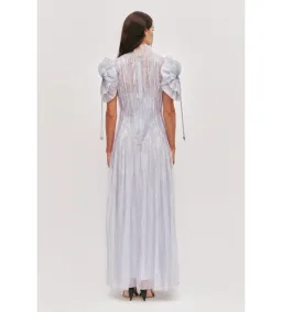 Aje Clara Maxi Dress French Blue Size 10 for rent on The Volte - image 2