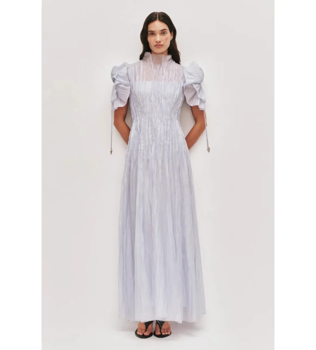 Aje Clara Maxi Dress French Blue Size 14 for rent on The Volte - main image