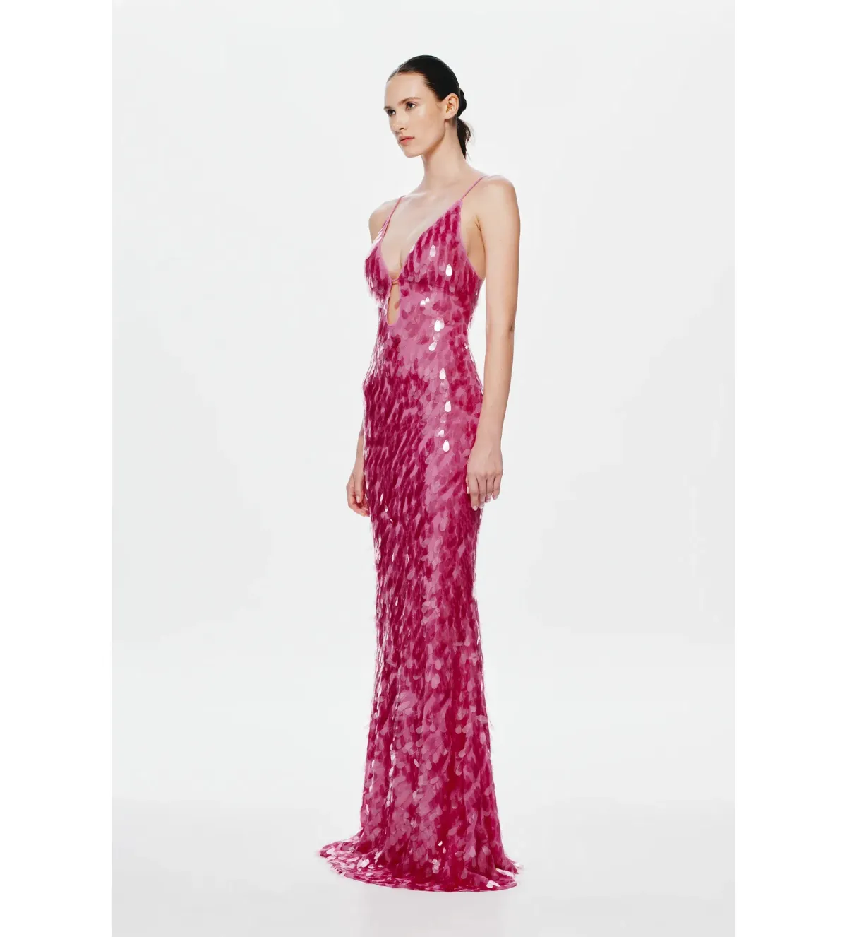 Misha The Sapphire Sequin Maxi Dress Pink Size S / AU 8 - Image 4