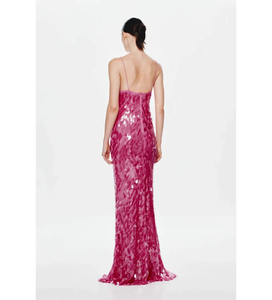 Misha The Sapphire Sequin Maxi Dress Pink Size S / AU 8 for rent on The Volte - main image