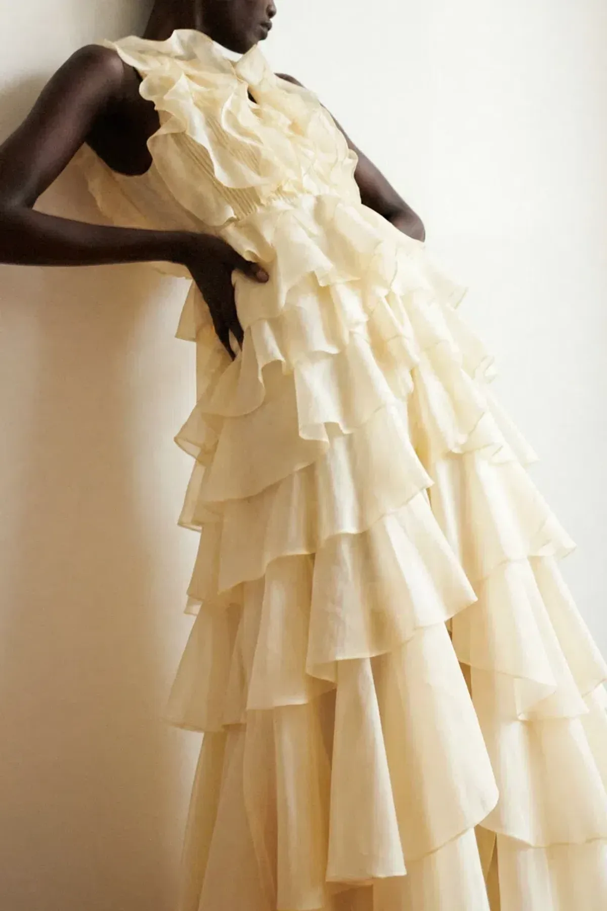 🍋 AJE Cleo Gown in Butter Yellow - Size 8 - Ruffle Tiered Maxi Dress 🍋 - Image 2