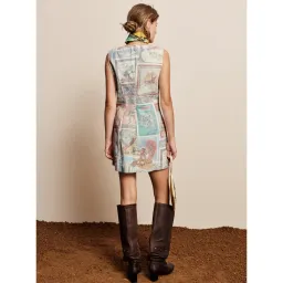 Alemais Andie Denim Mini Dress Size 6 for rent on The Volte - image 3