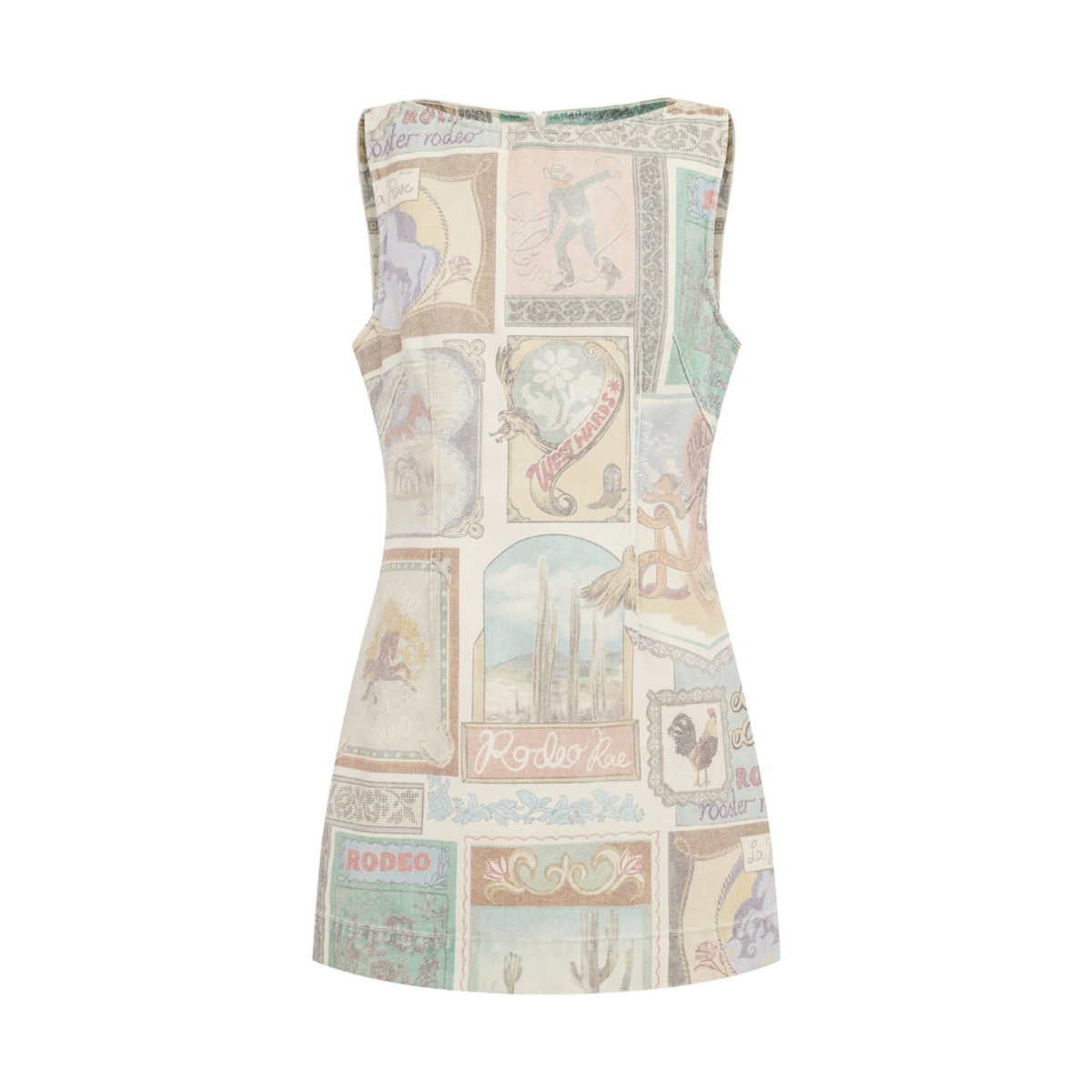 Alemais Andie Denim Mini Dress Size 6 - Image 6
