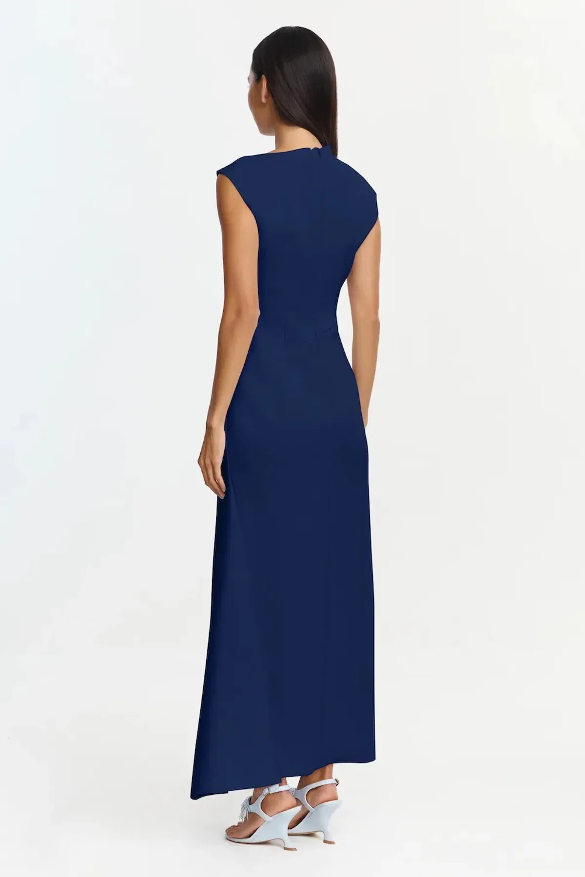 Acler Burbank Maxi Dress; sapphire blue; size 12 - Image 3