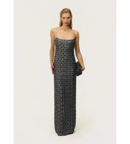 Arcina Ori Stevie Maxi Dress in Chrome Size 8 for rent on The Volte - image 1