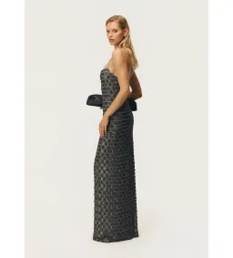 Arcina Ori Stevie Maxi Dress in Chrome Size 8 for rent on The Volte - image 3