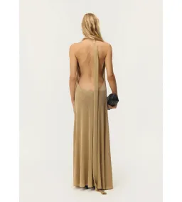 Arcina Ori Kaia Maxi Dress in Gold Size 6 for rent on The Volte - image 4