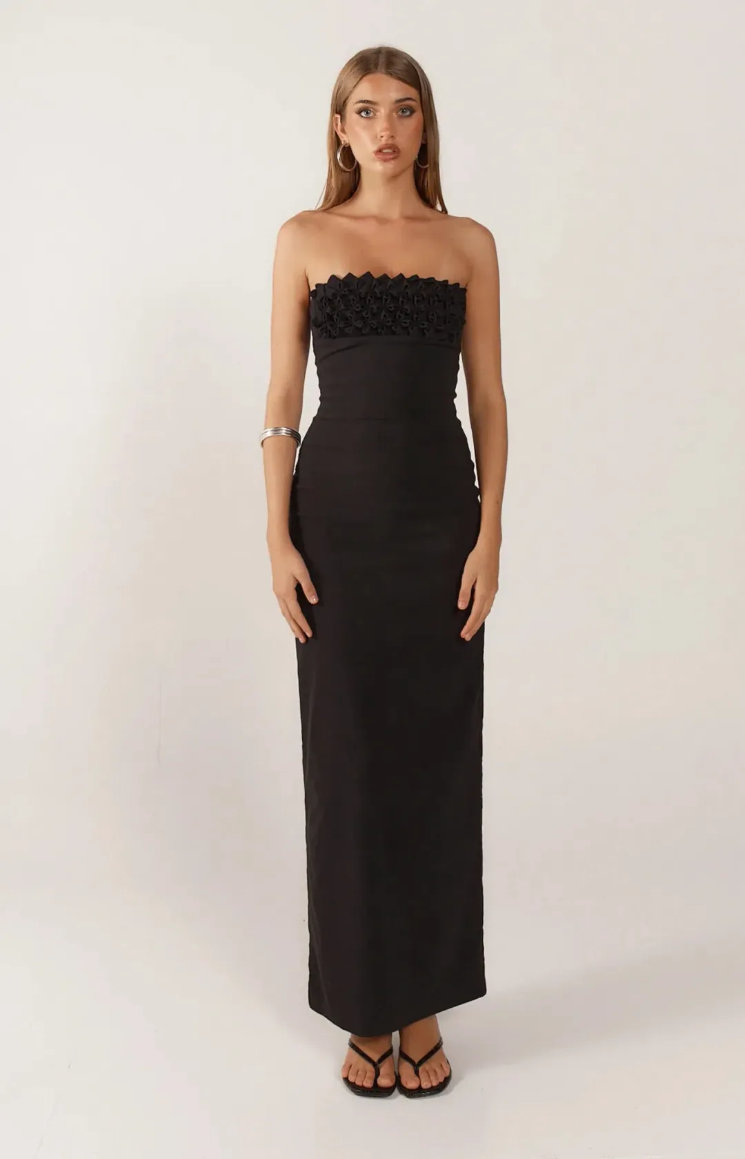 Ance Gria Margot Maxi Dress; Black; Medium / AU 10 for rent on The Volte - main image
