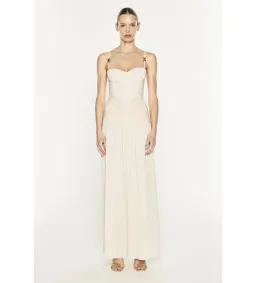 Manning Cartell Double Time Pleat Maxi Dress Nougat Size 8 for rent on The Volte - image 1
